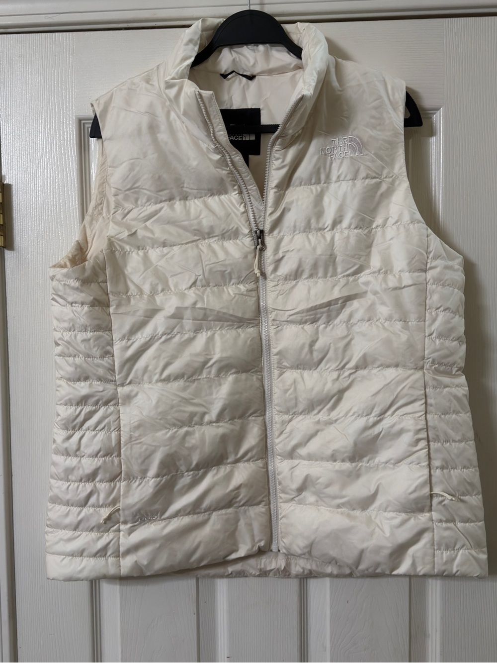 The North Face Women's Off-White Quilted Down Vest